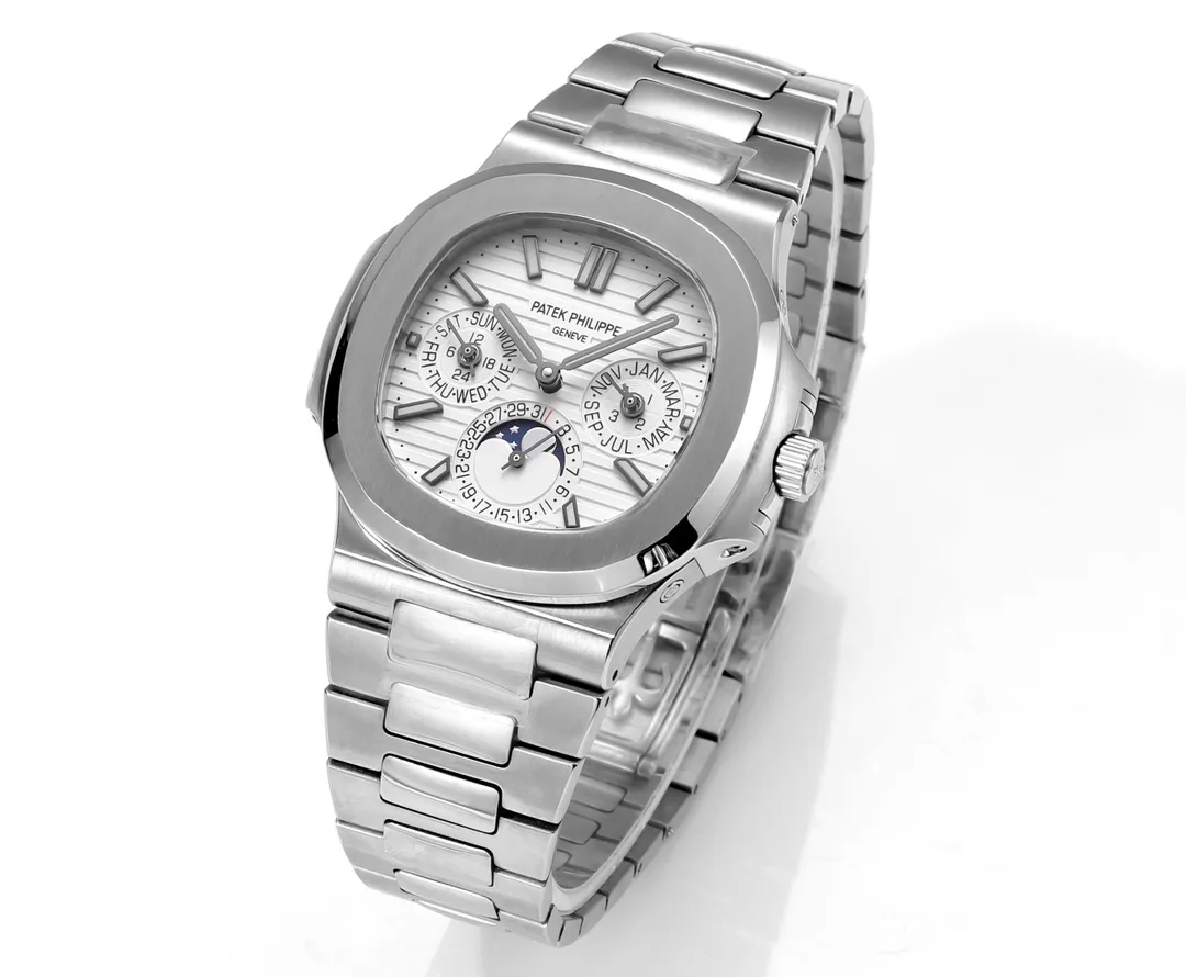 Patek Philippe Silver Nautilus Watch - gallery
