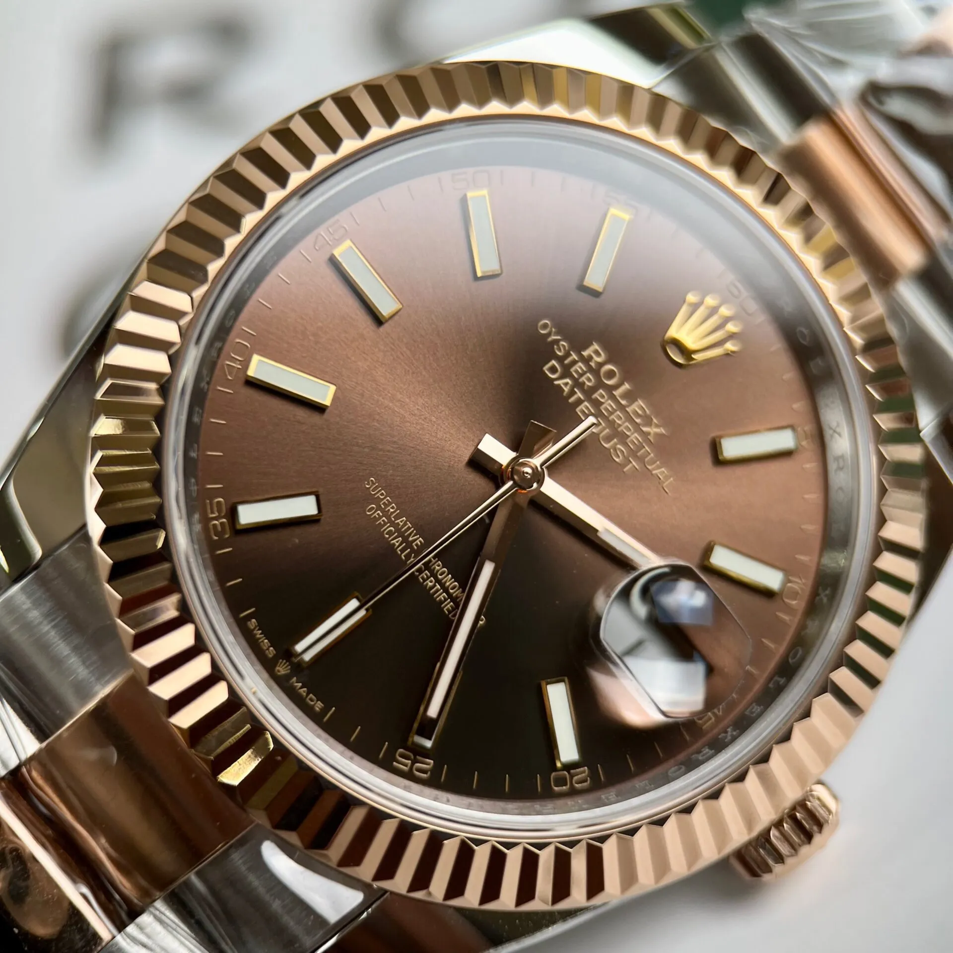 Superclone Rolex Datejust 41 mm Chocolate Dial 126331 Oyster - gallery