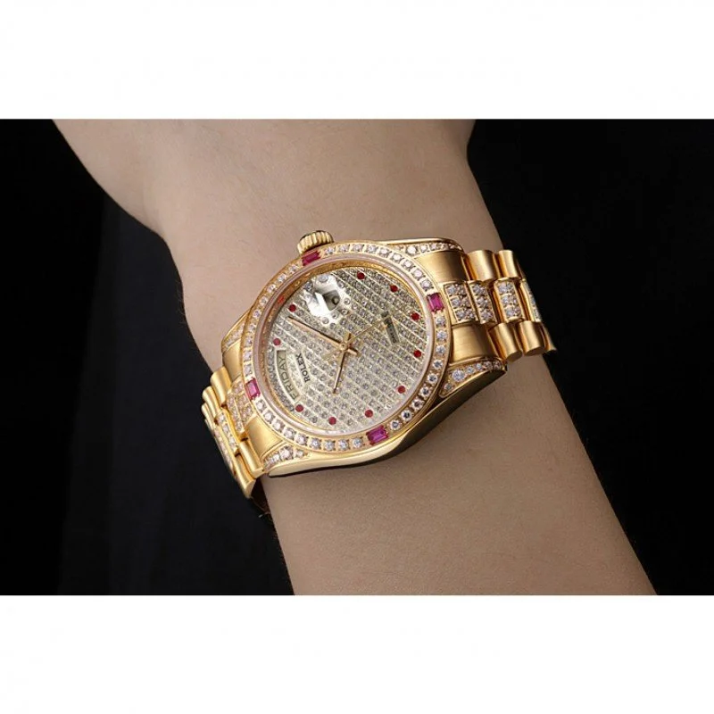 Superclone Rolex Day-Date 37mm Diamond Dial 621614 - gallery