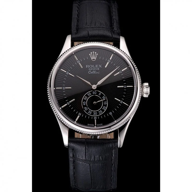 Superclone Rolex Cellini 38mm Black Dial REP016790 - gallery