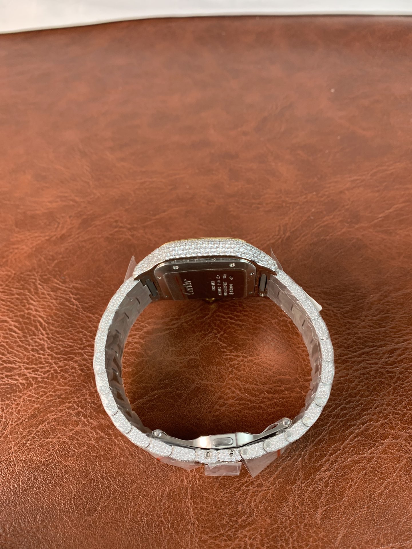 Cartier Santos WSSA0009 CZ stones two tone - view 7