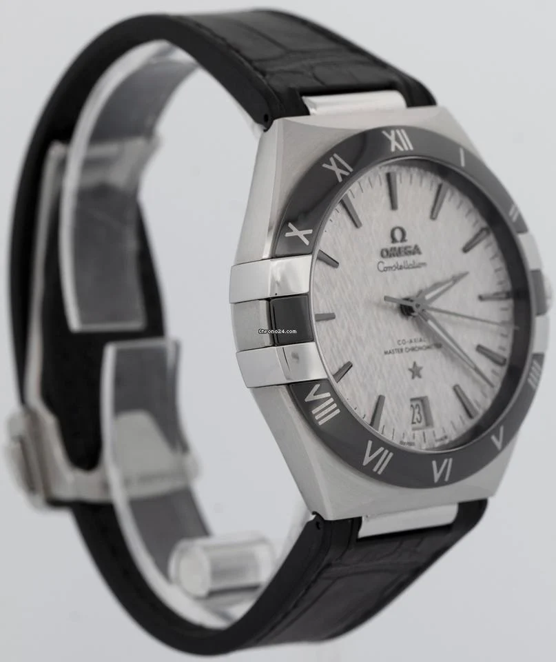 Omega Constellation Men Automatic Grey Leather Watch O13133412106001 - gallery