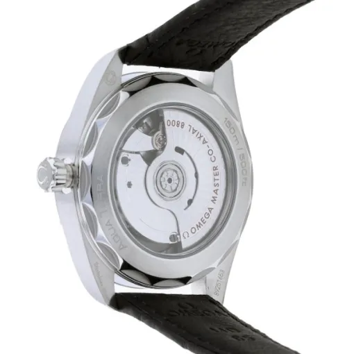 Omega Seamaster Aqua Terra Men Automatic Black Leather Watch O22013382001001 - gallery
