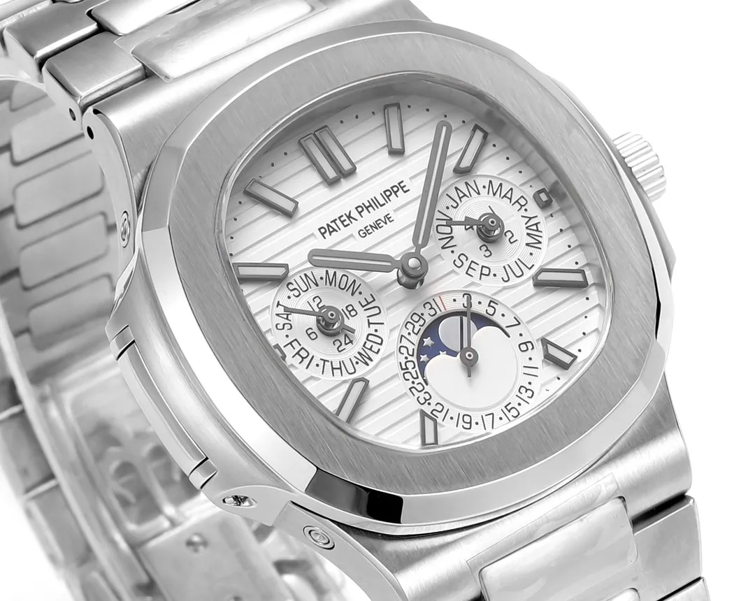 Patek Philippe Silver Nautilus Watch - gallery