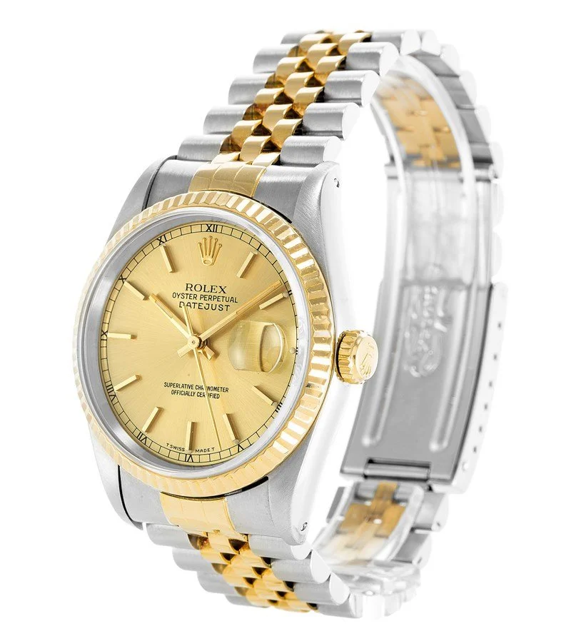 Rolex Datejust 36mm Gold Dial 16233 - gallery