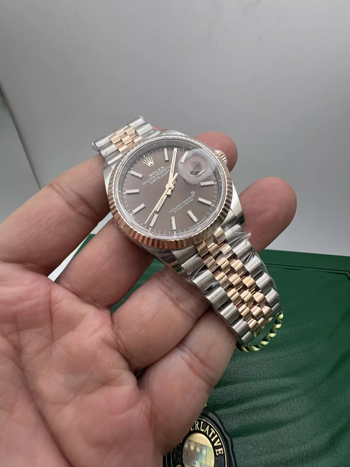 Superclone Rolex Datejust 36 mm Chocolate Dial 126231 Jubilee - gallery
