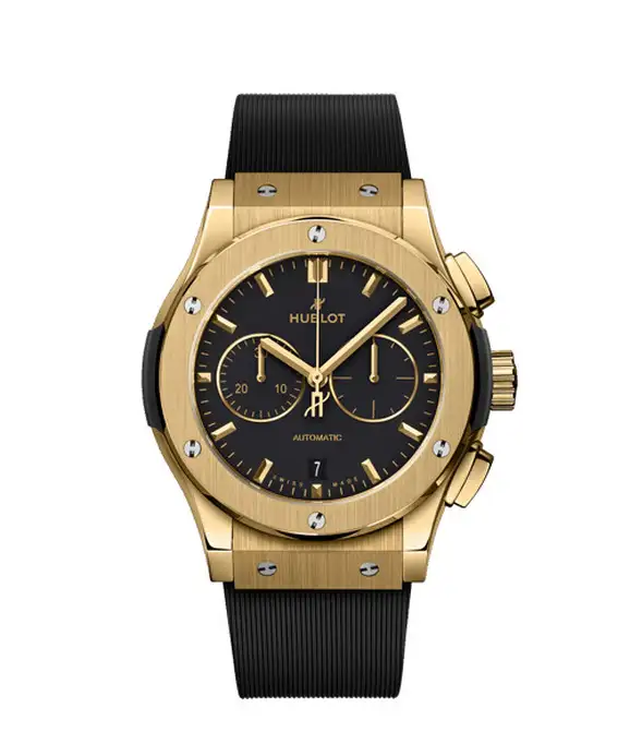 Hublot Classic Fusion Men Automatic Black Rubber Watch 541.VX.1130.RX - gallery