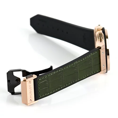 Hublot Classic Fusion Men Automatic Green Alligator Watch 521.OX.8980.LR - gallery