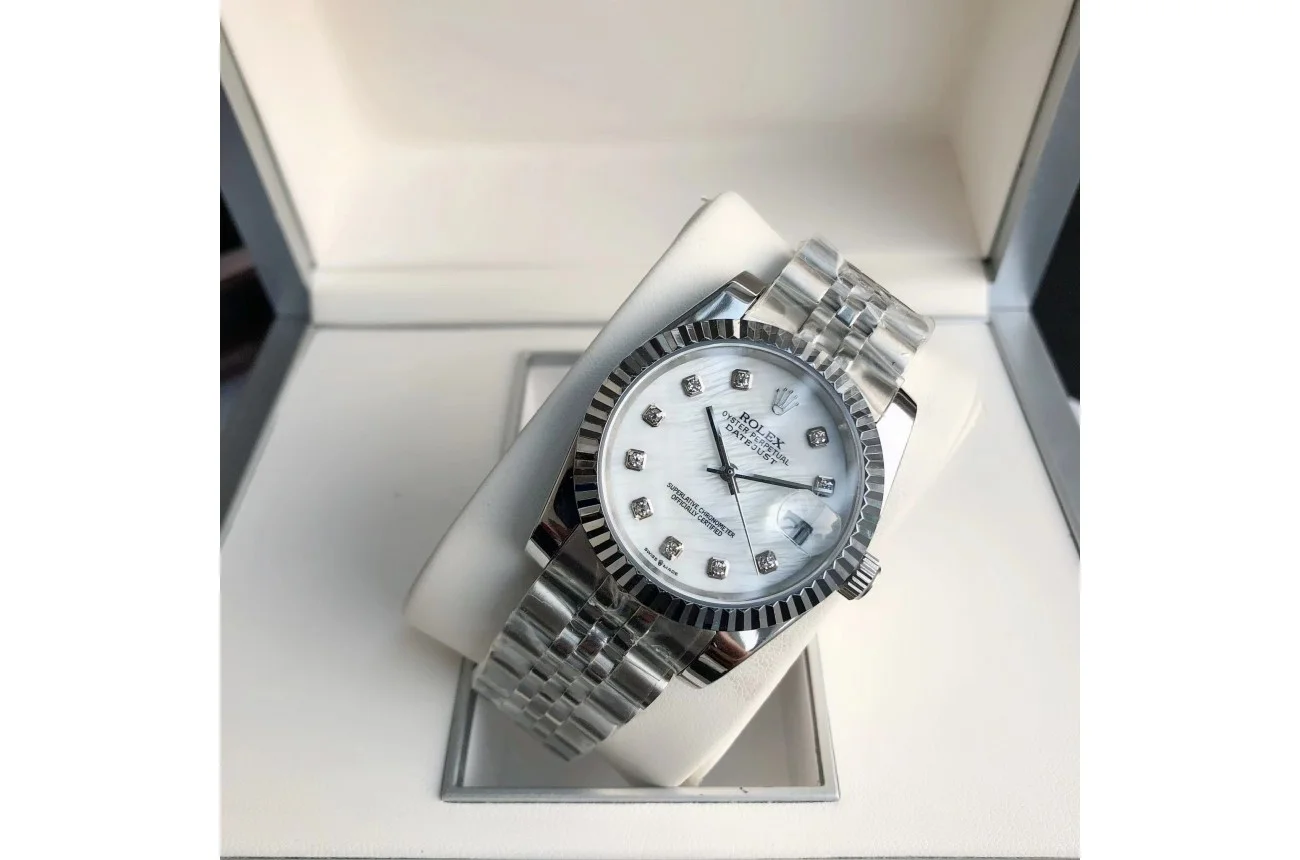 Couple Watches Rolex Datejust 36/28mm SS/SS Jub White/Dial - gallery