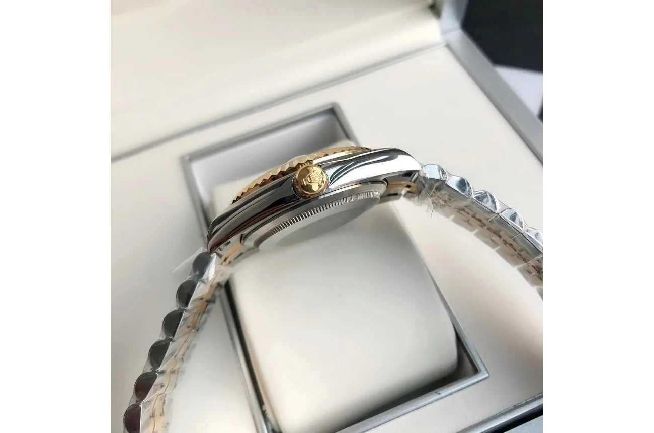 Couple Watches Rolex Datejust 36/28mm RG/SS Jub White/Dial - gallery
