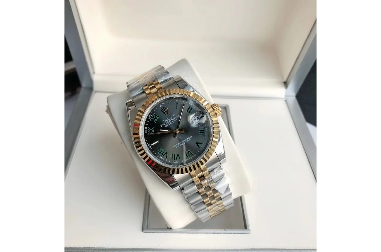 Couple Watches Rolex Datejust 36/28mm RG/SS Jub Grey/Rmn - gallery