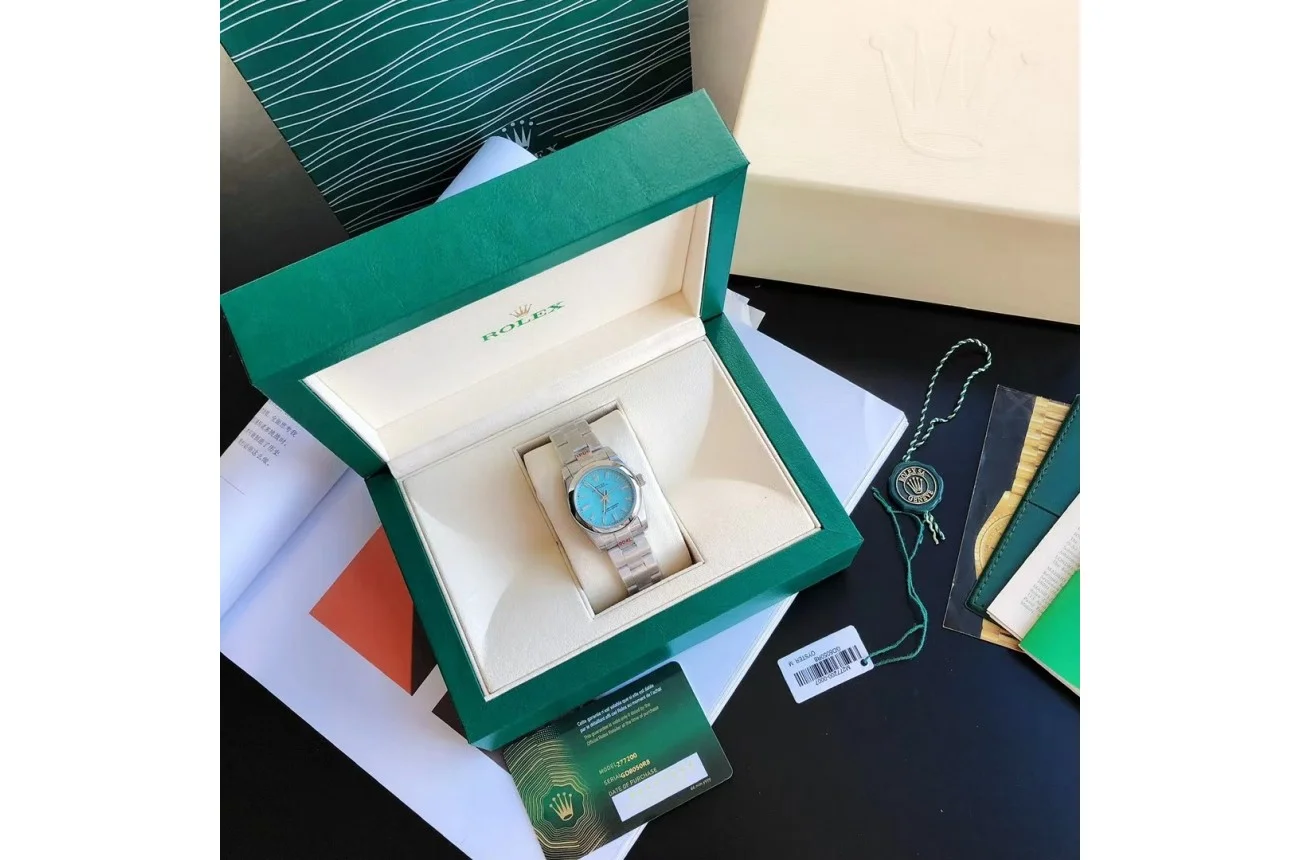 Couple Watches Rolex Oyster Perpetual 31/41mm SS/SS Tiffany Blue/Stk - gallery