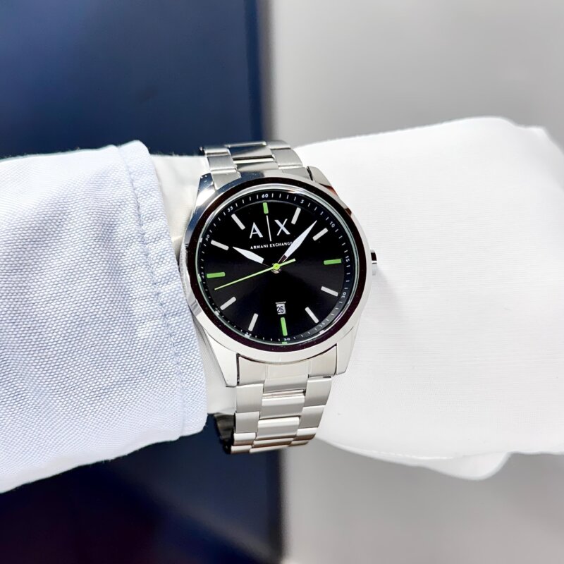 Armani Exchange AX2856 Silver And Black Dial 43mm